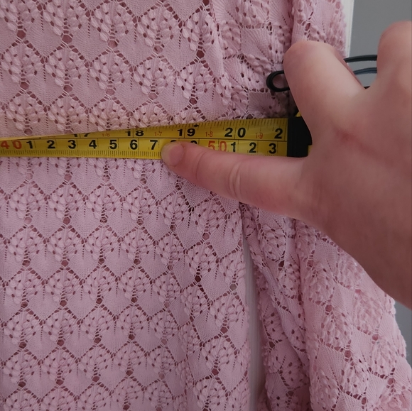 (L) Suzanne Betro Pink Multi Layer Tunic keyhole closure - Picture 6 of 9